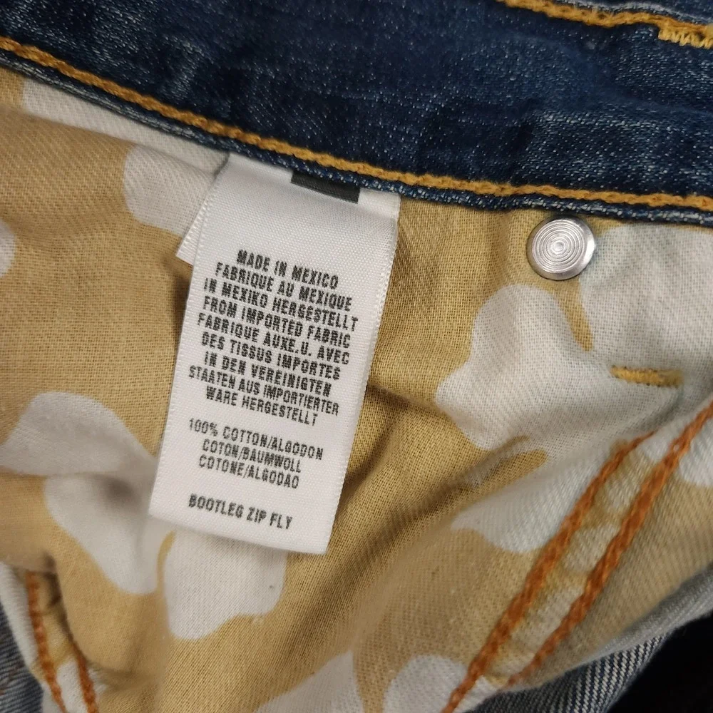 Lucky Brand Jeans Mens 34x34 Bootleg Y2K 100% Cotton Denim Bootcut - Picture 16 of 16